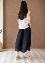 cambioprcaribe Flowy 3/4 Length Palazzo Pants | Zen