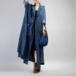 cambioprcaribe Grunge Denim Trench Coat | Nirvana