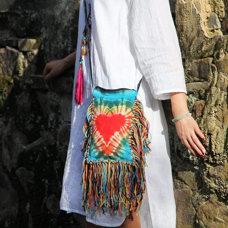 Handmade Tie Dye Hippie Bag