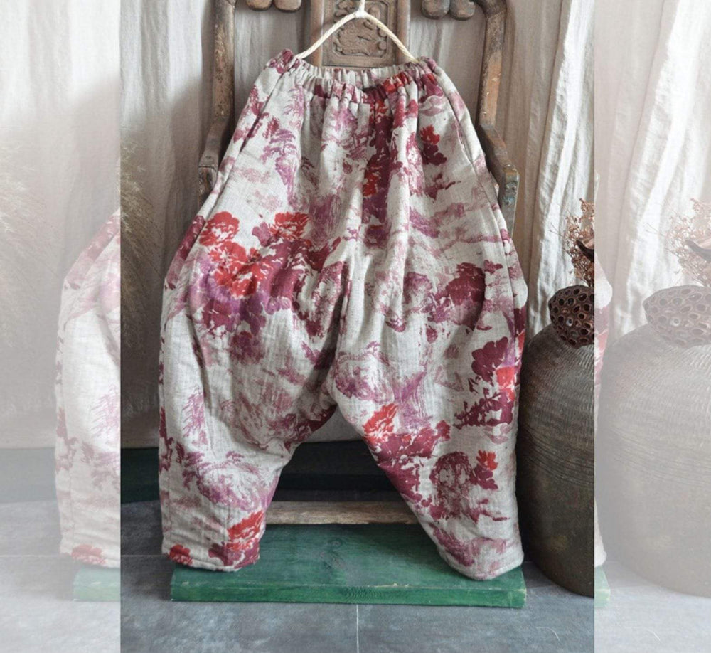 Cotton And Linen Harem Pants