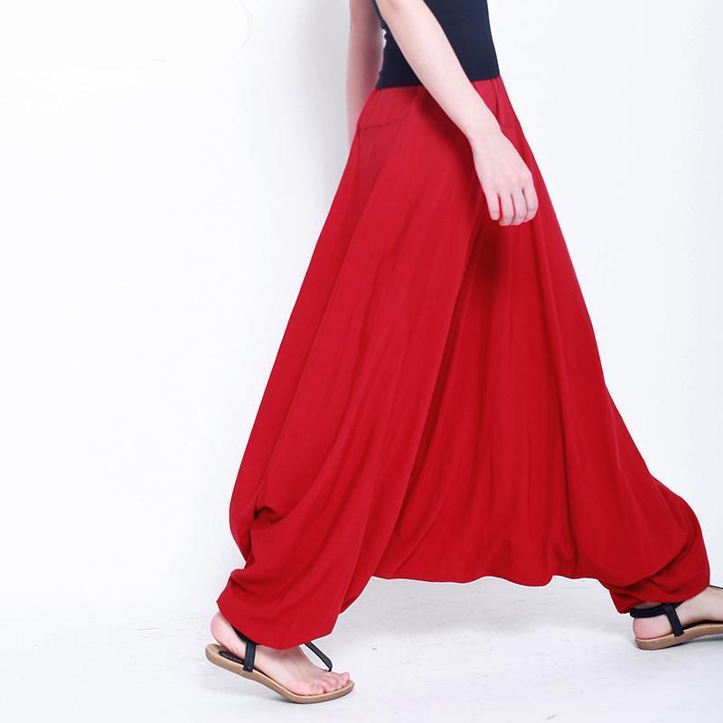  SDCVRE straight trousers Fashion Elastic High Waist Harem  Pants Casual Loose Solid Drawstring Long Trousers Sportswear Jogger Femme  Harajuku,Blue,XL : Clothing, Shoes & Jewelry