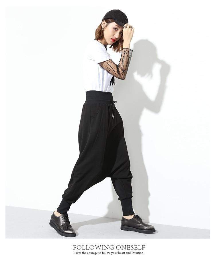 cambioprcaribe Harem Pants Street State Black Harem Pants