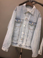 cambioprcaribe Jackets Boho Chic Tassel Denim Jacket