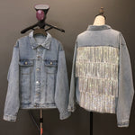 cambioprcaribe Jackets Boho Chic Tassel Denim Jacket