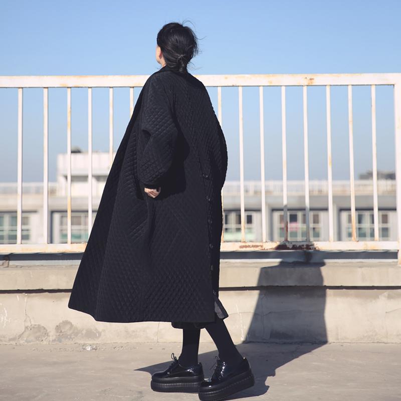 cambioprcaribe Loose Oversized Black Trench Coat