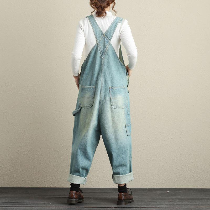 Loose Ripped Denim Overall – Buddhatrends