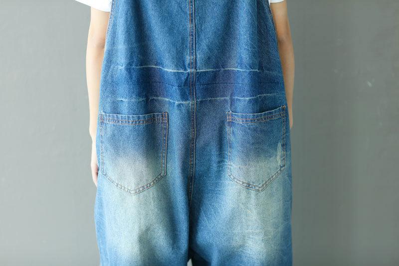 Vintage Loose Denim Overall