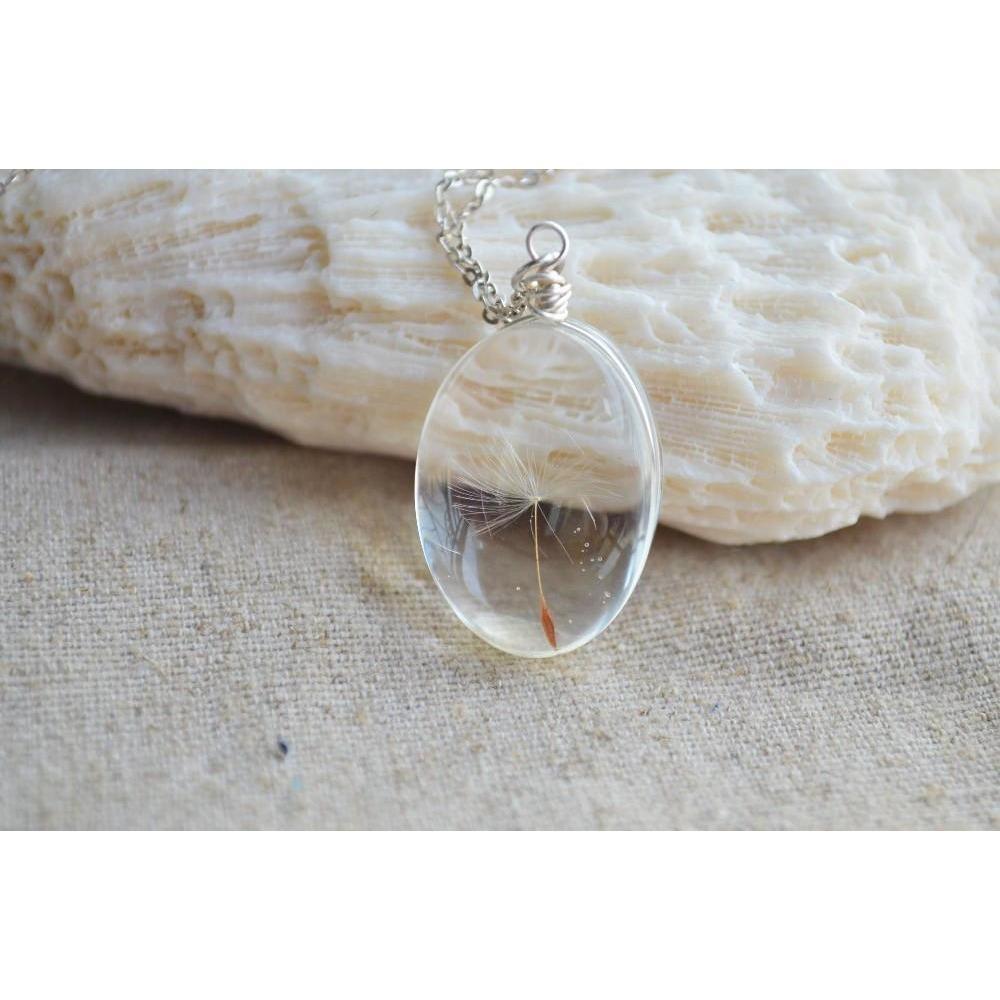 cambioprcaribe One size / Glass Dandelion Seed Glass Necklace