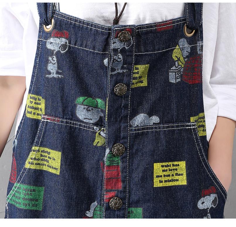 Charlie Brown and Snoopy 90's Denim Overalls