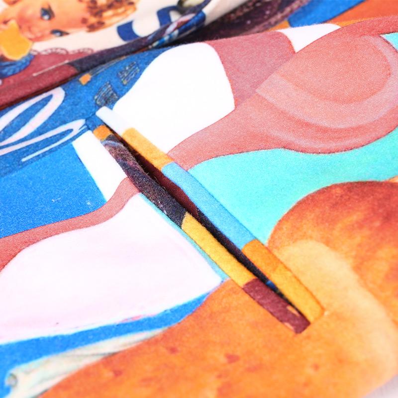 cambioprcaribe One Size / Multicolor Retro Art Printed Jacket | Mandala