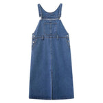 cambioprcaribe overall dress Good Vibes Denim Overall Dress
