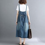 cambioprcaribe overall dress Oversized Denim Overall Dress