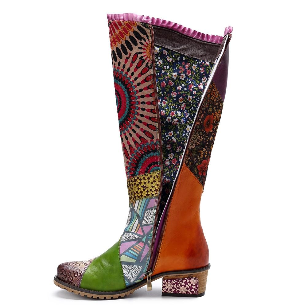 cambioprcaribe Raya Sunshine Boho Hippie Knee High Boots