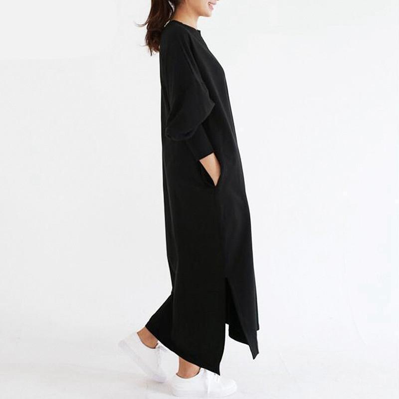 cambioprcaribe Sweater Dresses Black Oversized Sweater Dress Plus Size