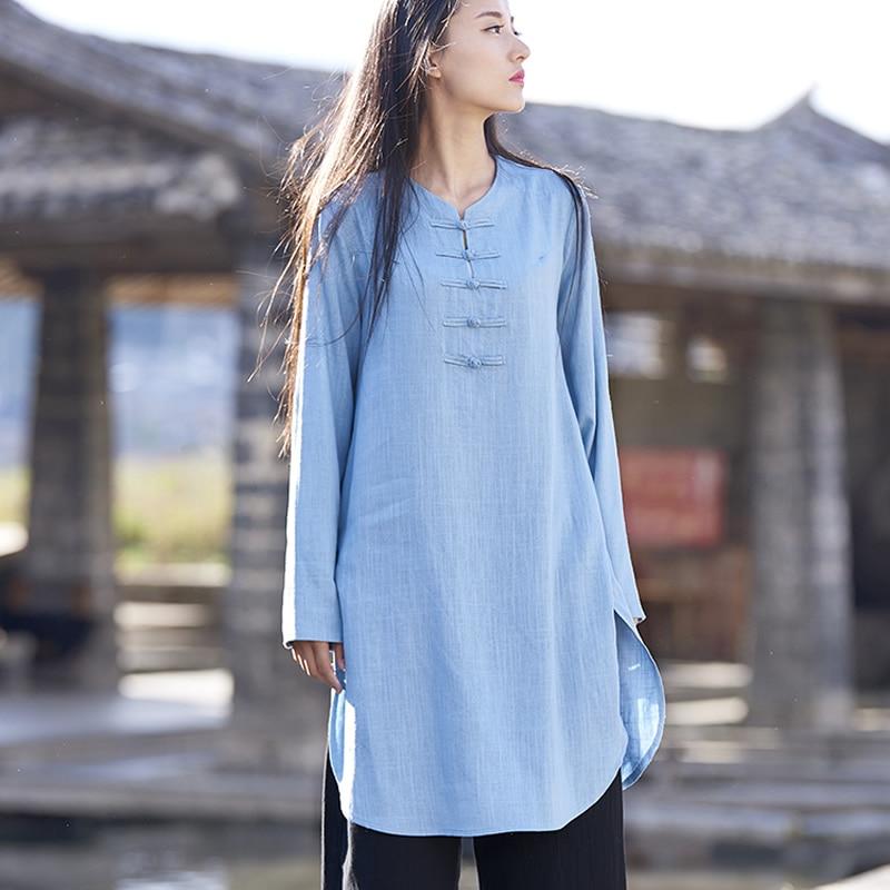 Zen Style Long Linen Blouse | Zen – Buddhatrends