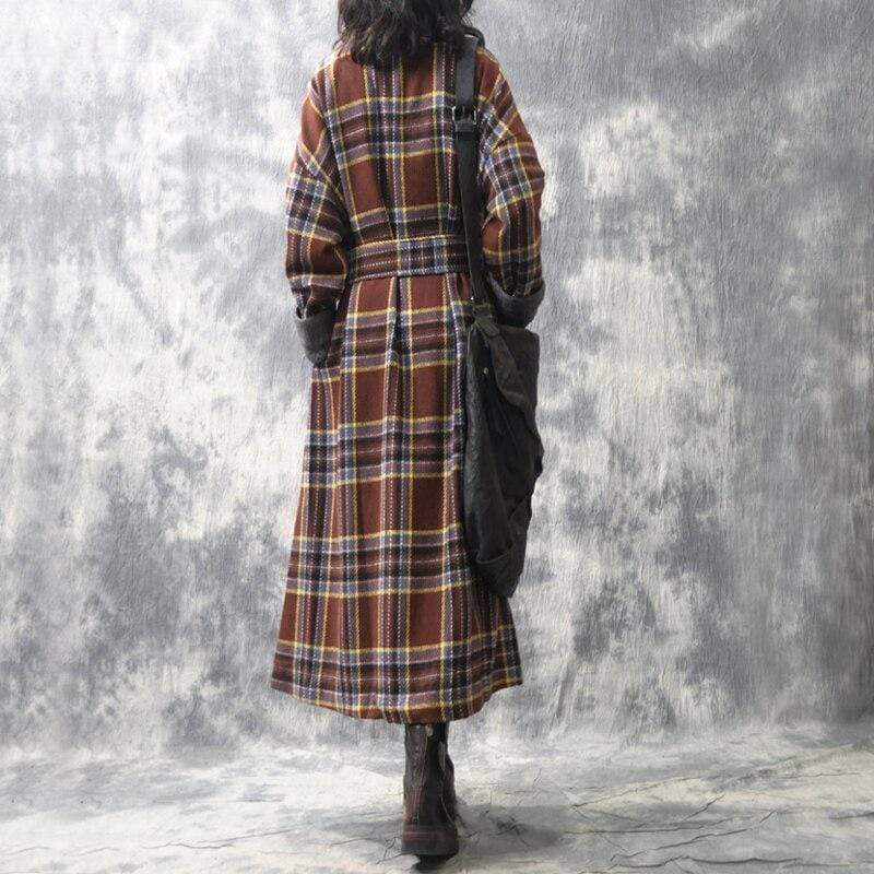 Vintage Plaid Trench Coat – Buddhatrends