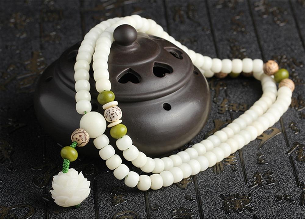 White Lotus 108 Mala Beads  | Zen