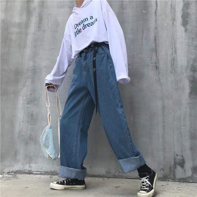  SDCVRE straight trousers Fashion Elastic High Waist Harem  Pants Casual Loose Solid Drawstring Long Trousers Sportswear Jogger Femme  Harajuku,Blue,XL : Clothing, Shoes & Jewelry