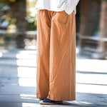 Wide Leg Flowy Linen Palazzo Pants  | Zen