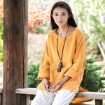 Zakura Petite to Plus Size Cotton Linen Shirts | Zen