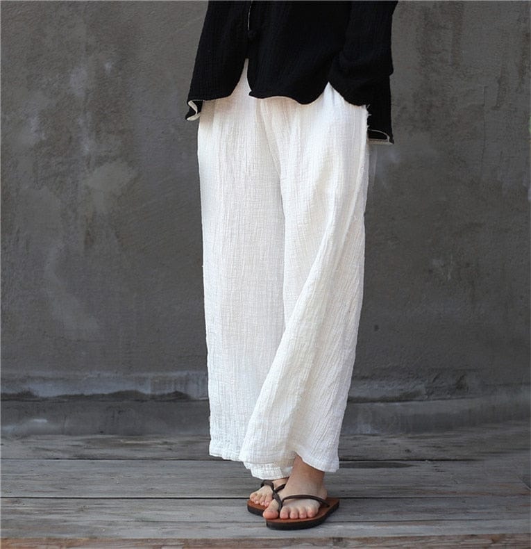 Zen Casual Linen Palazzo Pants | Zen – Buddhatrends