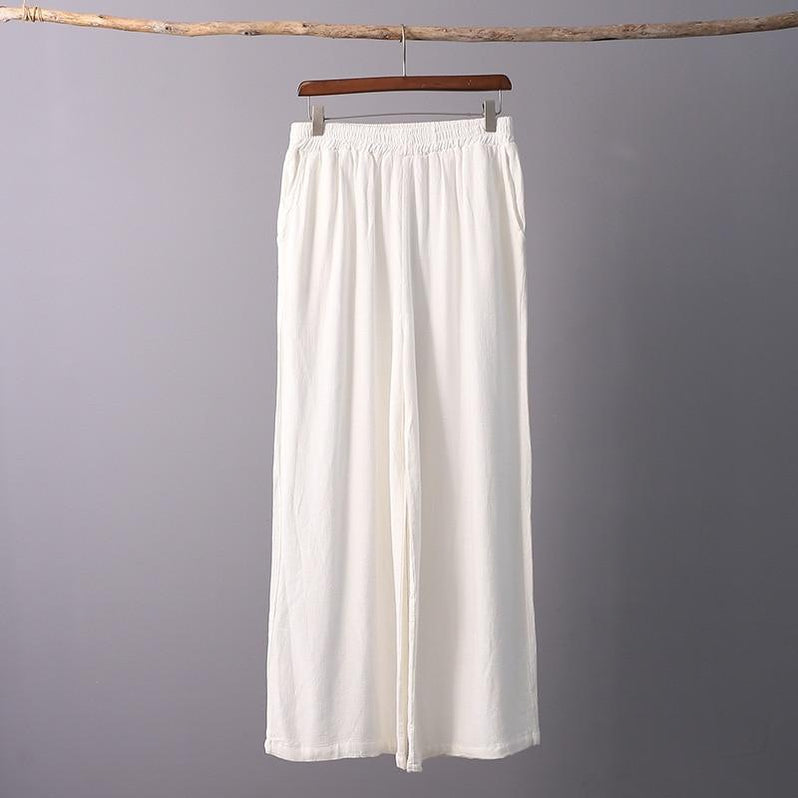 Zen Garden Cotton & Linen Palazzo Pants | Zen - Buddhatrends