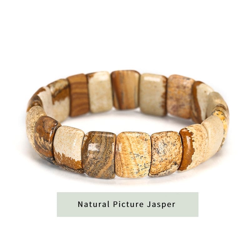 cambioprcaribe 0 Picture Jasper Bangle Natural StoneHealing Bracelets