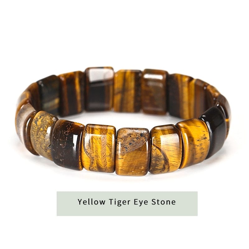 cambioprcaribe 0 Yellow Tiger Eye Bangle Natural StoneHealing Bracelets
