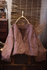 cambioprcaribe Auburn / One Size Short Patchwork Cotton Jacket