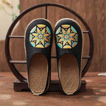 cambioprcaribe Black / 11 Fleur De Vie Hemp & Cotton Shoes