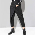 cambioprcaribe black / L Black Widow Asymmetrical 3/4 Length Pants