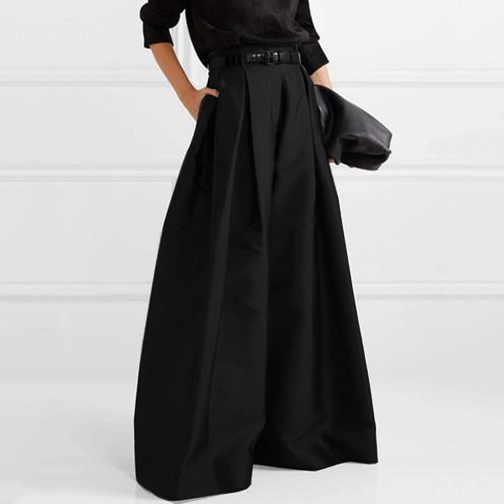 cambioprcaribe Black / S Loose High Waist Wide Leg Pants