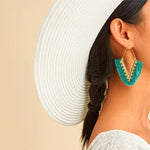 cambioprcaribe Bohemia Long Pendant Tassel Earrings