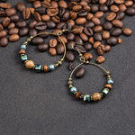 Bohemian Ethnic Large Hoops Earrings