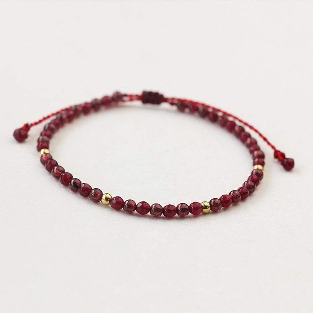 Natural Stone Red String Handmade Bracelets – Buddhatrends