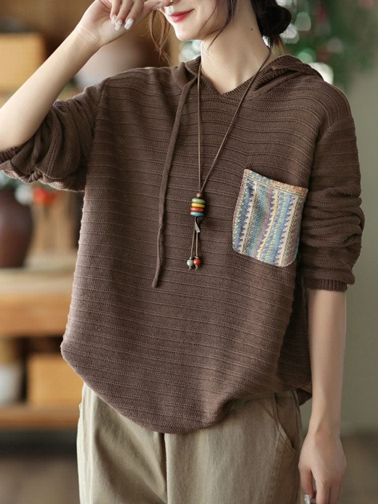 cambioprcaribe Brown / One Size / China Dominic Vintage Hooded Sweater