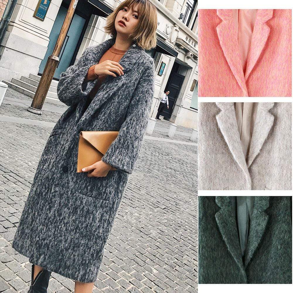 Boho Chic Oversized Wool Coat | Millennials