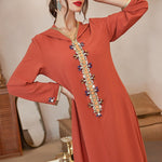 cambioprcaribe Daliaa Hooded Kaftan Dress | Mandala