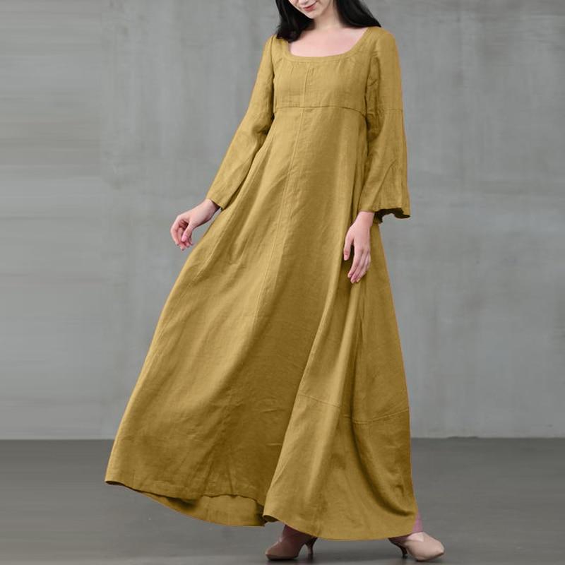 Medieval Square Collar Maxi Dress – Buddhatrends