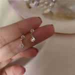 cambioprcaribe earring / Silver Water Drop 925 Sterling Silver Earrings