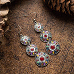 cambioprcaribe Earrings E022355 Aya Tribal Water Drop Earrings