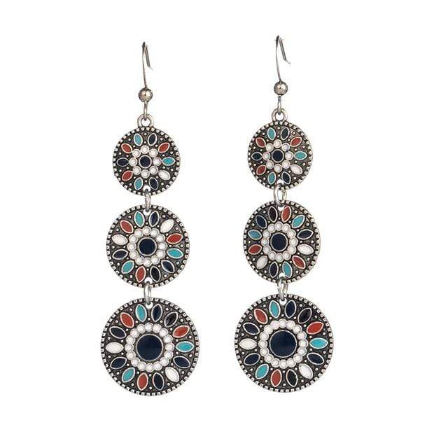 cambioprcaribe Earrings E022356 Aya Tribal Water Drop Earrings