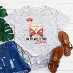 cambioprcaribe F0637-Liuxingbai / S Love Bus Printed T-Shirt