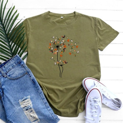 Blooming Dandelion Graphic Tee