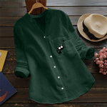 cambioprcaribe Green 2 / S / China Gatita N The Pocket V-Neck Blouse