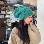 Oversized Wool Knitted Hats
