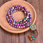 Imperial Jasper 108 Mala Bead