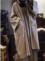 Juma Cotton Linen Long Trench Coat