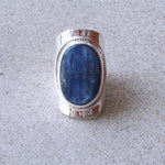 cambioprcaribe Kyanite Blue Gemstone Boho Ring