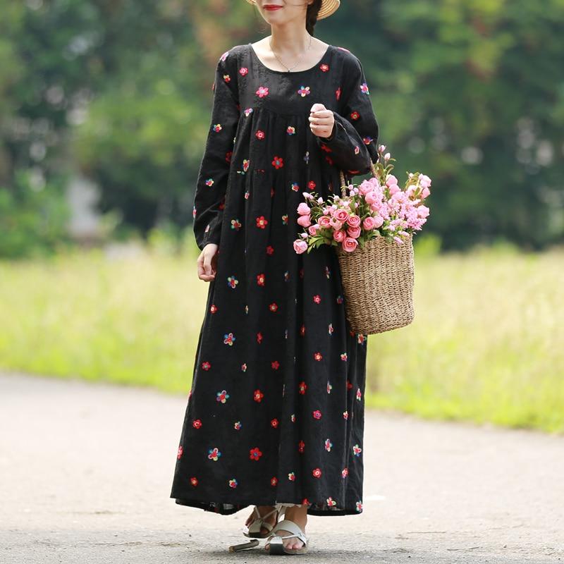 cambioprcaribe maxi Black / One Size Sweet Maya Embroidered Maxi Dress